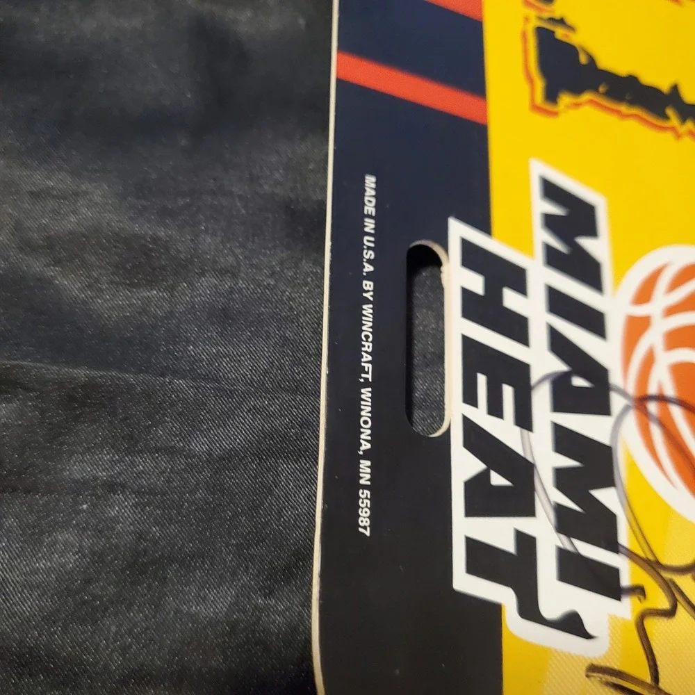 Pat Riley Autographed/Signed Miami Heat License Plate Vintage 90's NBA Rare 1/1